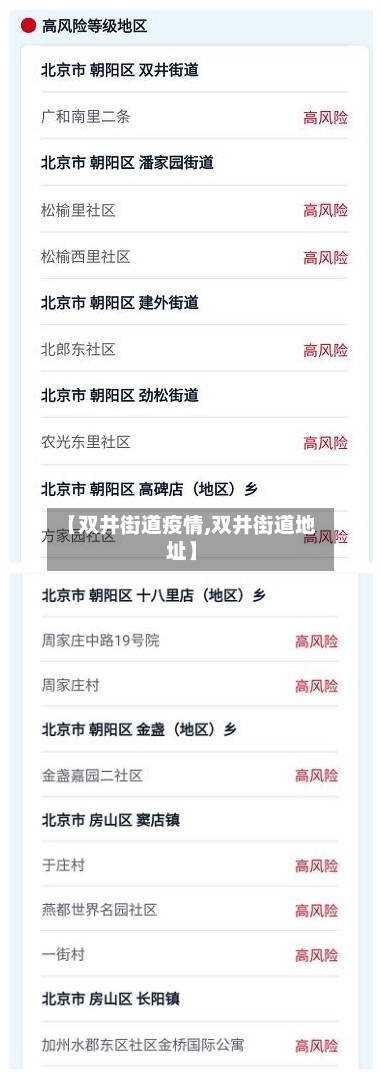 【双井街道疫情,双井街道地址】-第3张图片