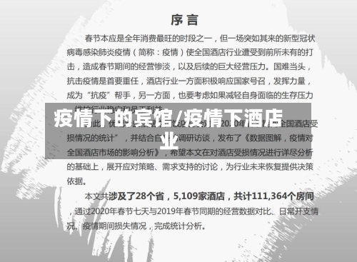疫情下的宾馆/疫情下酒店业-第1张图片